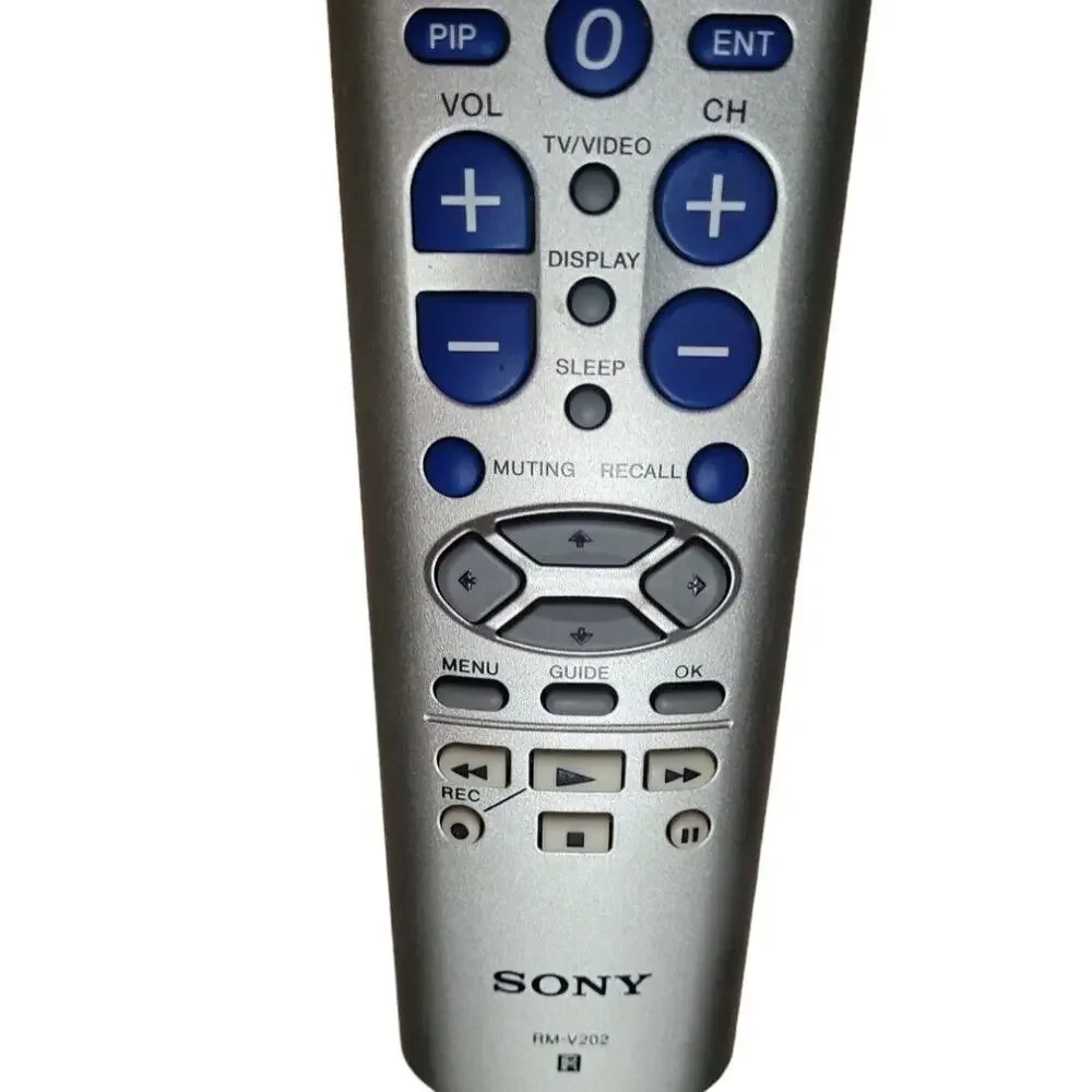 Sony RM V202 Universal Remote Control Tested Working VTG TV Media Replacement